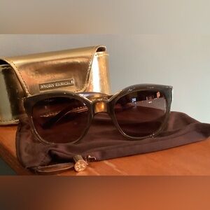 Tory Burch Black Sunglasses with Gold Case